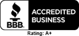 BBB Accredited Business logo.