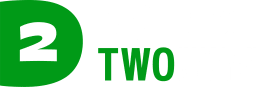 Green and white logo for District Two Harrison Schools.