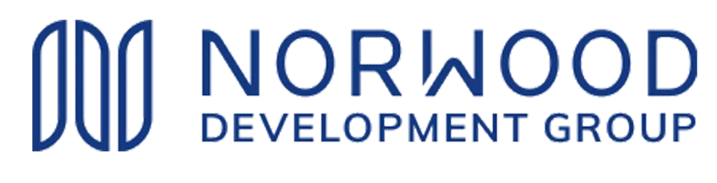 Logo of Norwood Development Group with stylized "W".